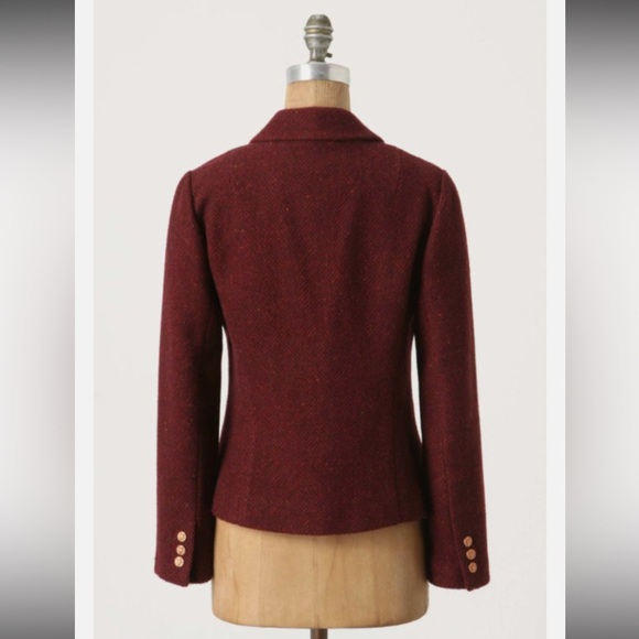 Cartonnier Herringbone Wool Boy Blazer - Picture 2 of 13